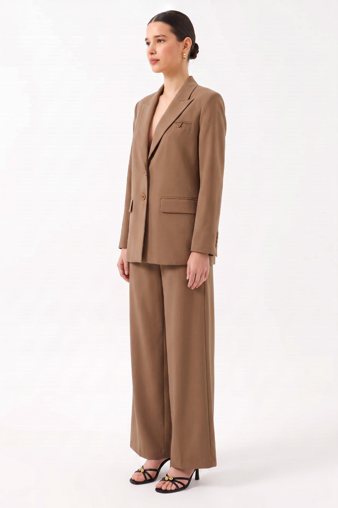 Klasik Kesim Blazer Ceket CAMEL