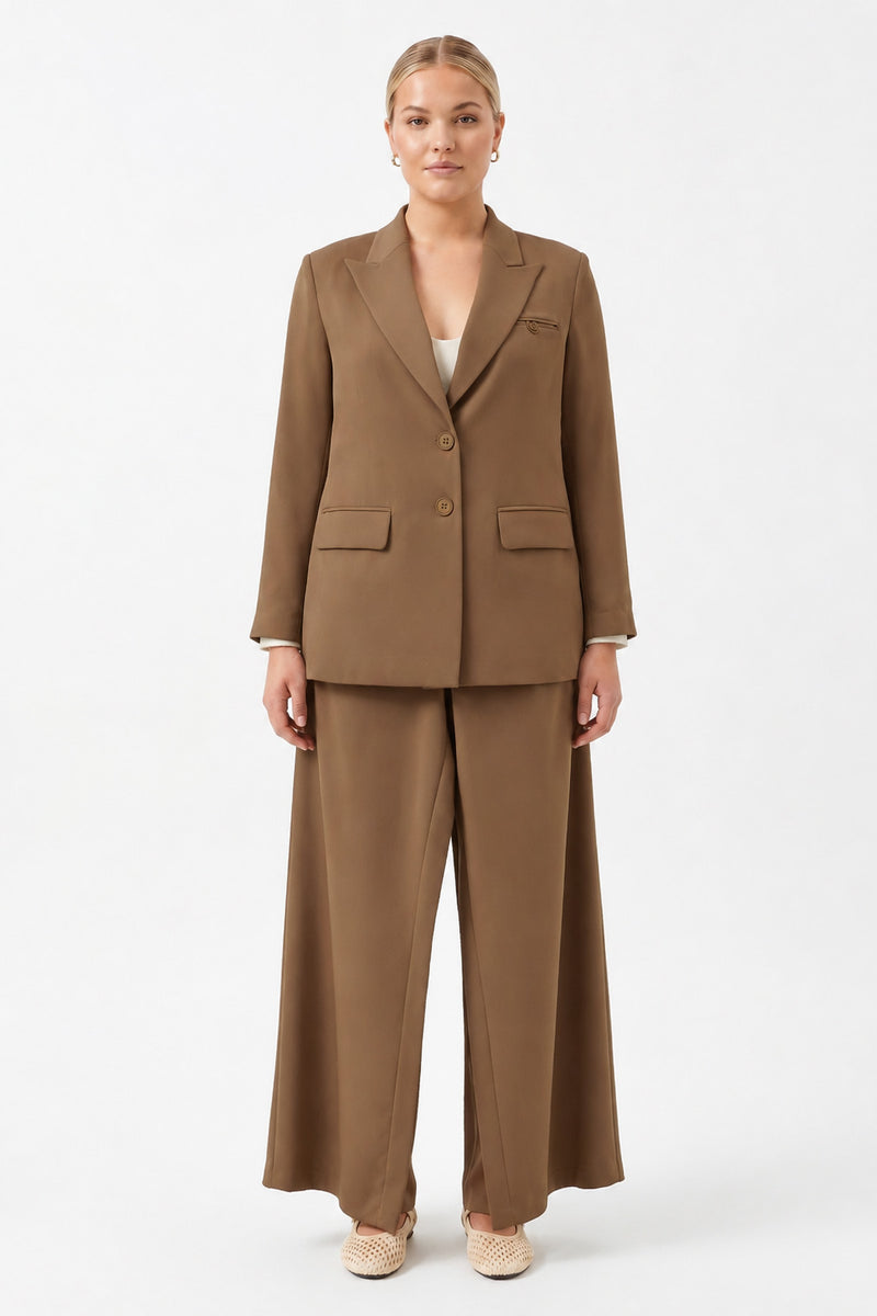 Oversize Uzun Kollu Ceket CAMEL