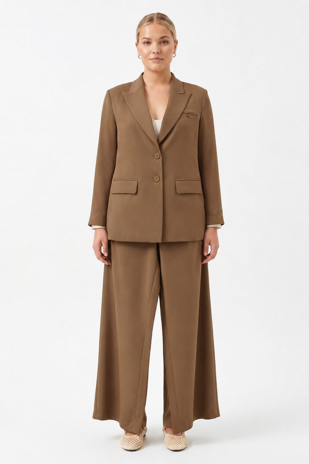 Oversize Uzun Kollu Ceket CAMEL