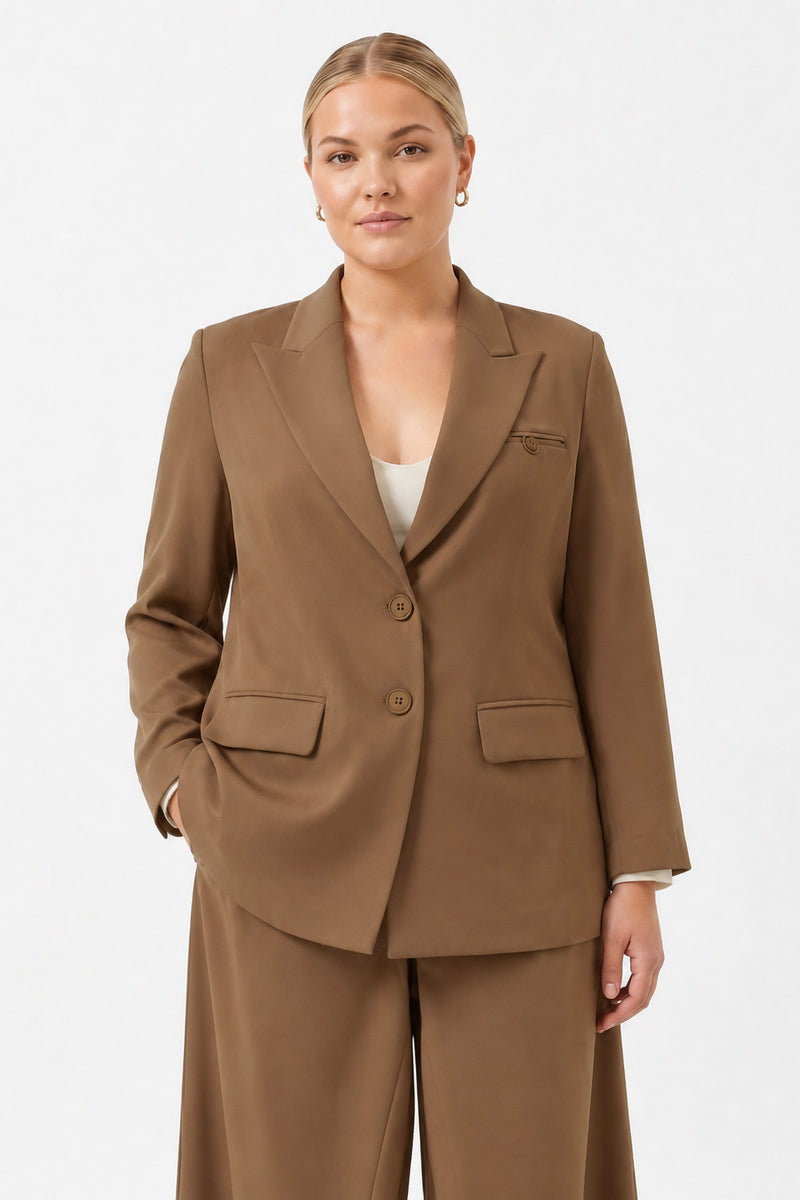 Oversize Uzun Kollu Ceket CAMEL