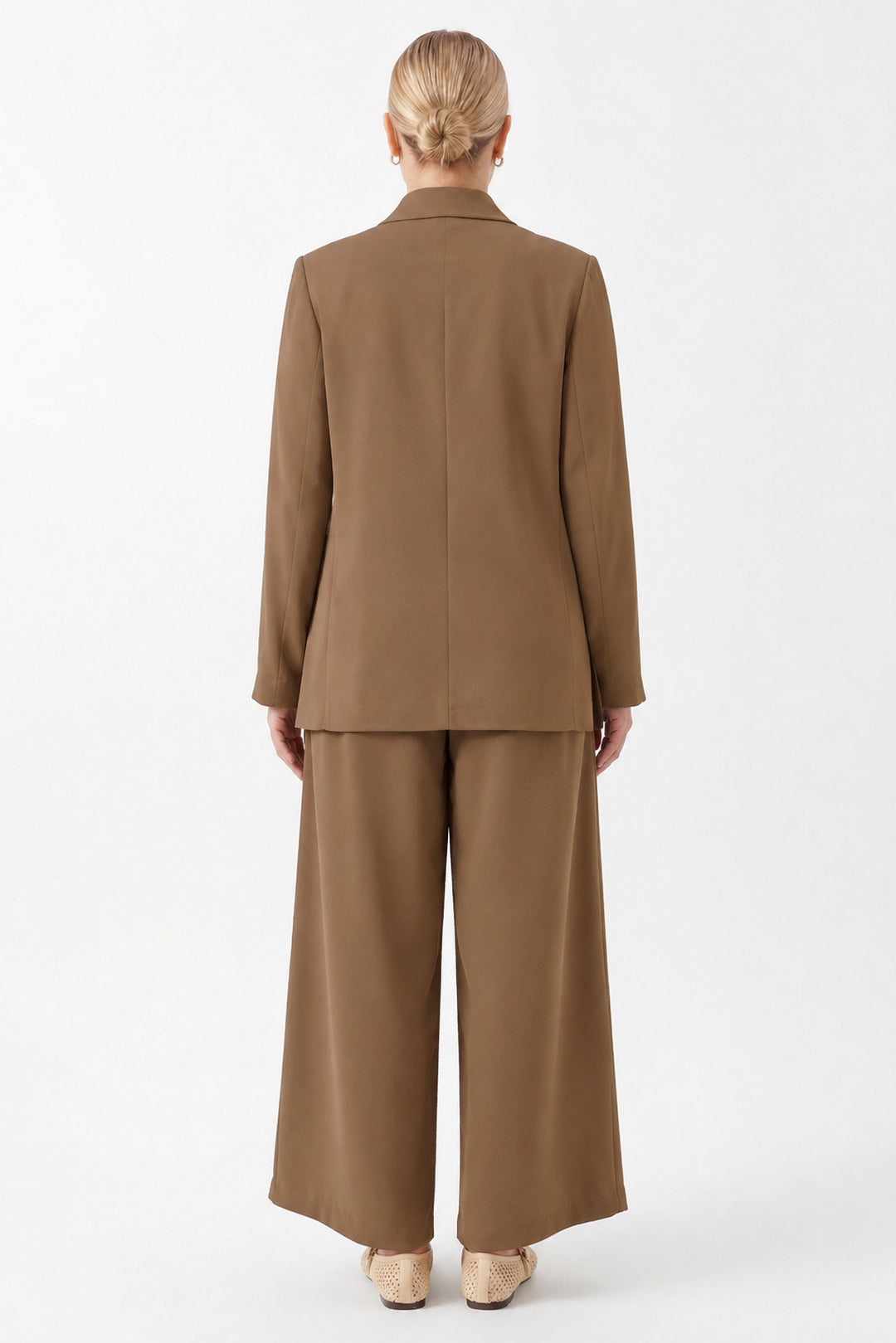 Oversize Uzun Kollu Ceket - Camel