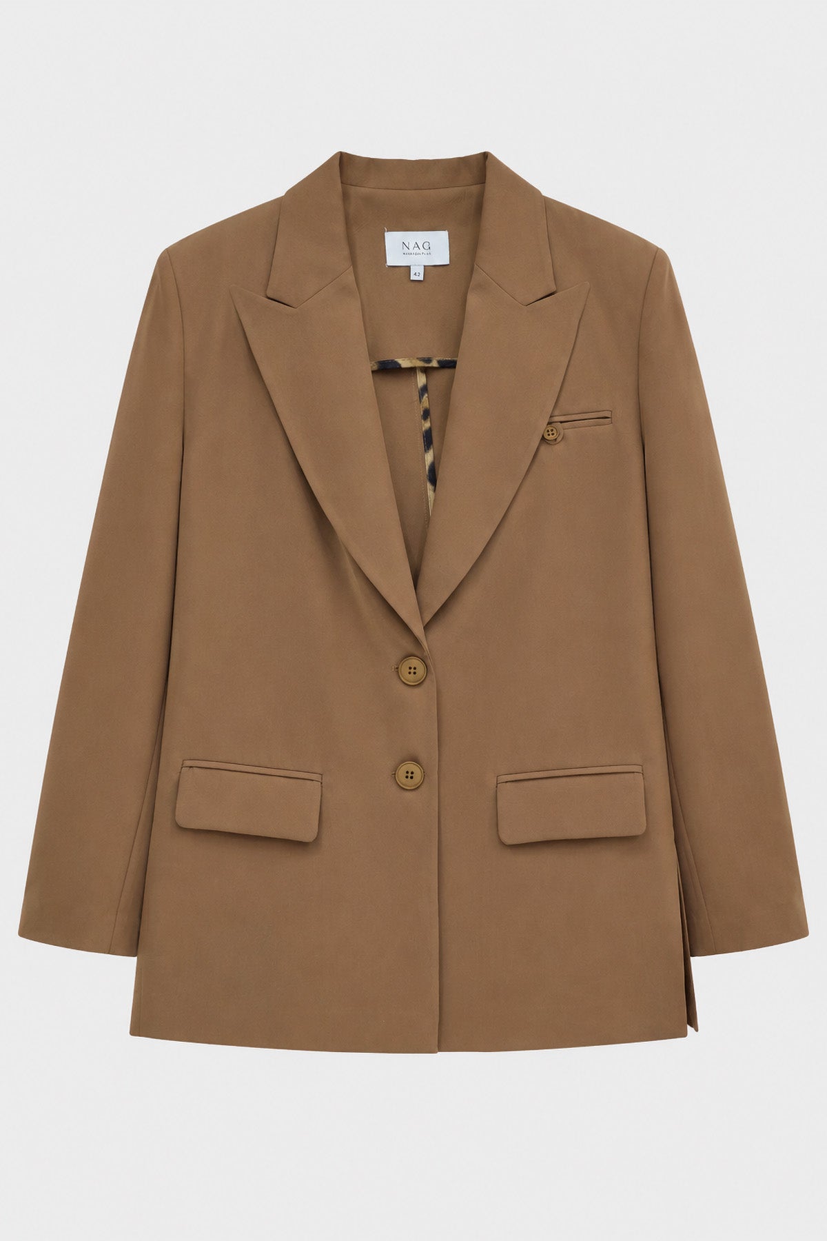 Oversize Uzun Kollu Ceket CAMEL