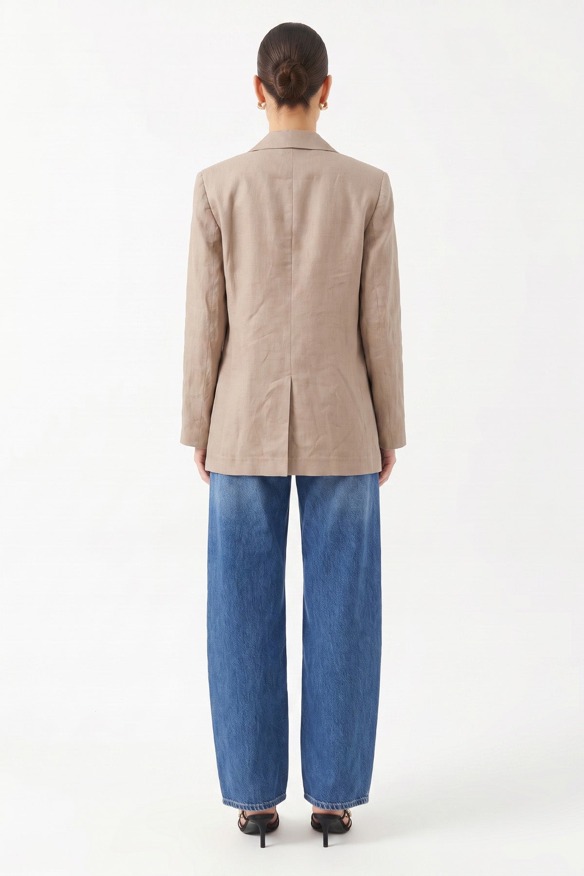 Oversize Uzun Kollu Ceket BEJ