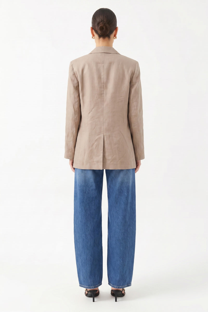 Oversize Uzun Kollu Ceket BEJ