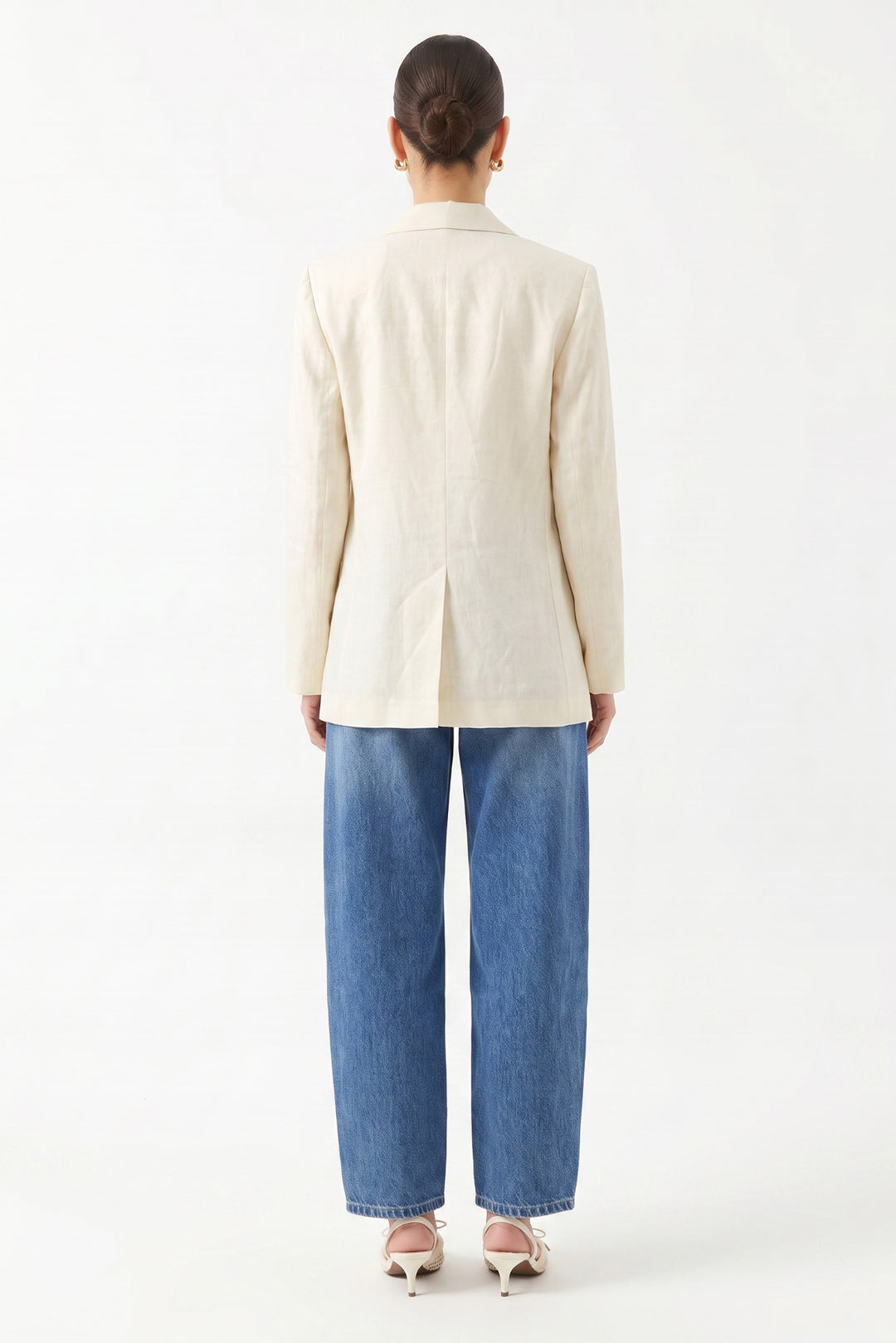 Oversize Uzun Kollu Ceket - Vanilya