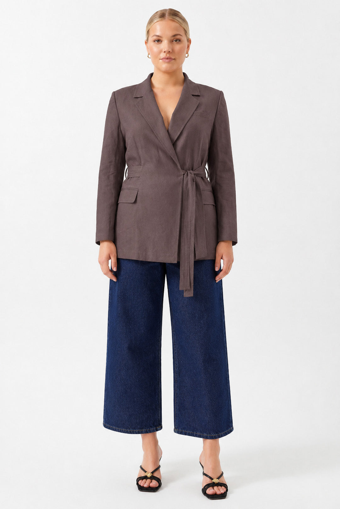 Oversize Uzun Kollu Ceket KAHVERENGİ