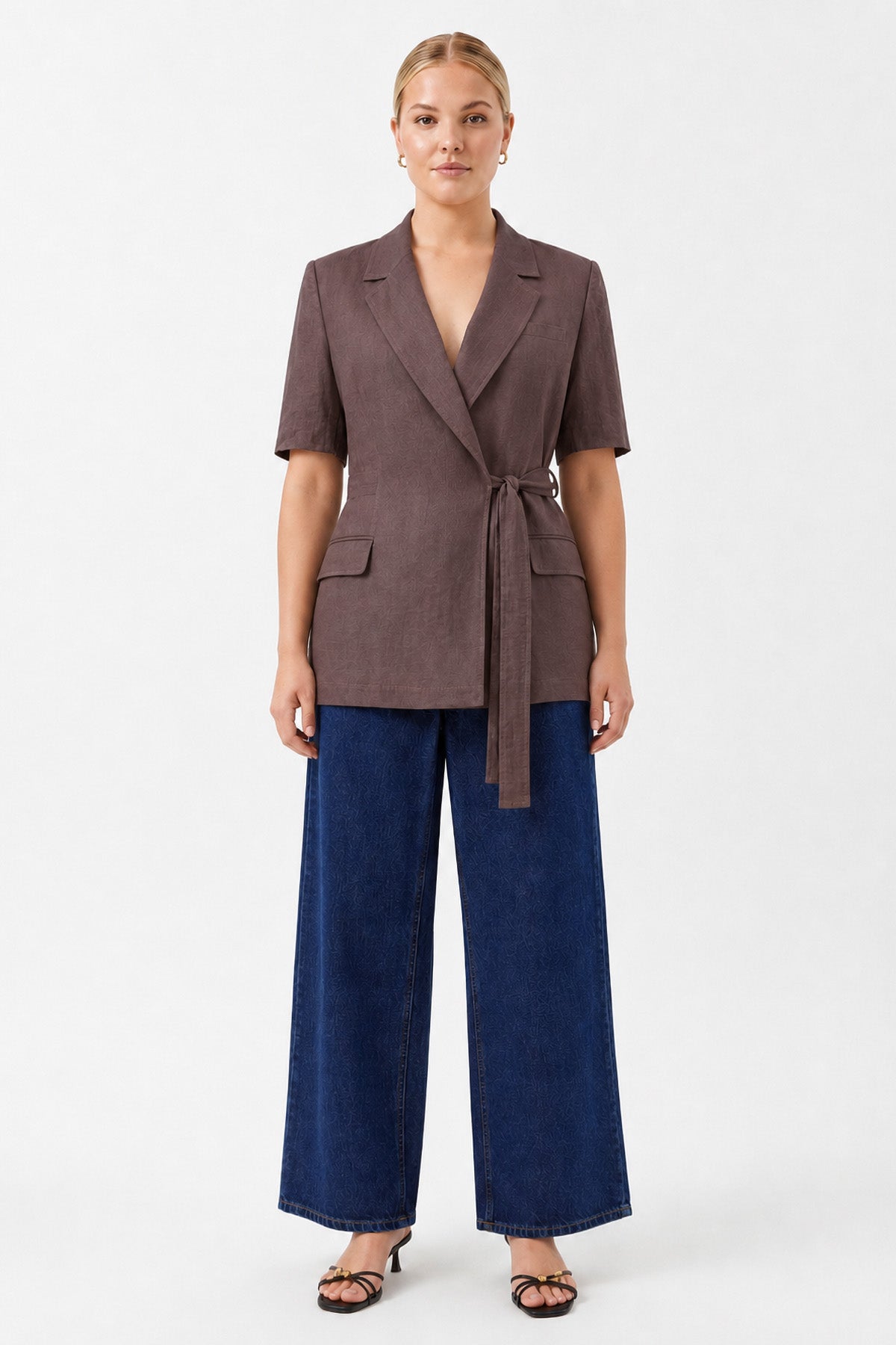 Oversize Uzun Kollu Ceket KAHVERENGİ