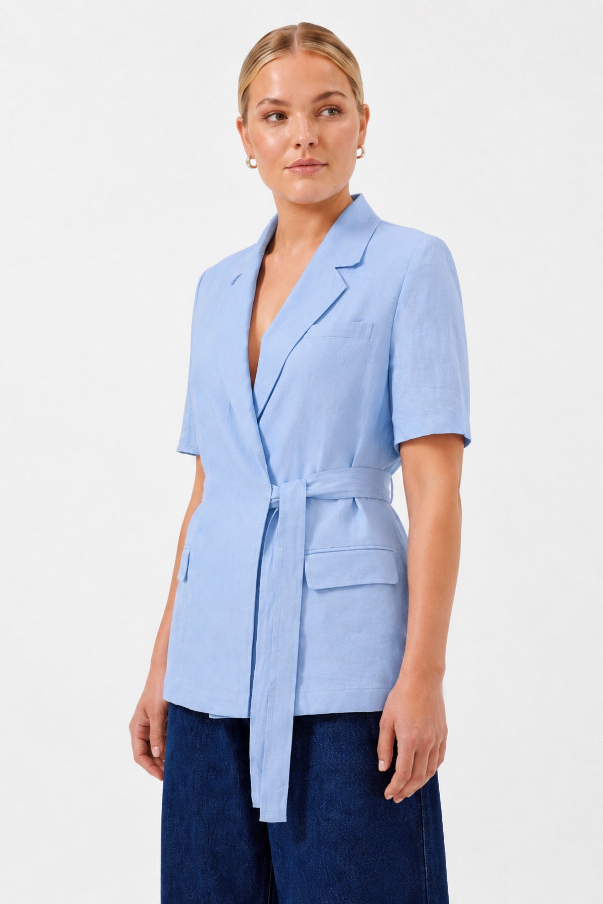 Oversize Uzun Kollu Ceket MAVİ