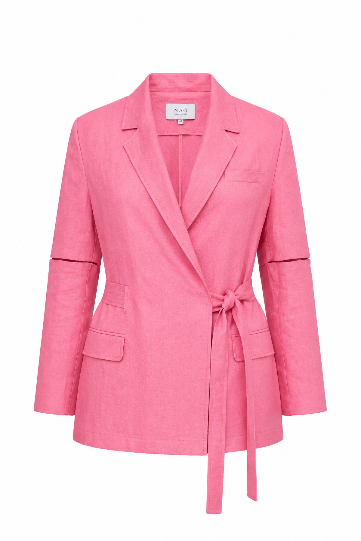 Oversize Uzun Kollu Ceket PEMBE