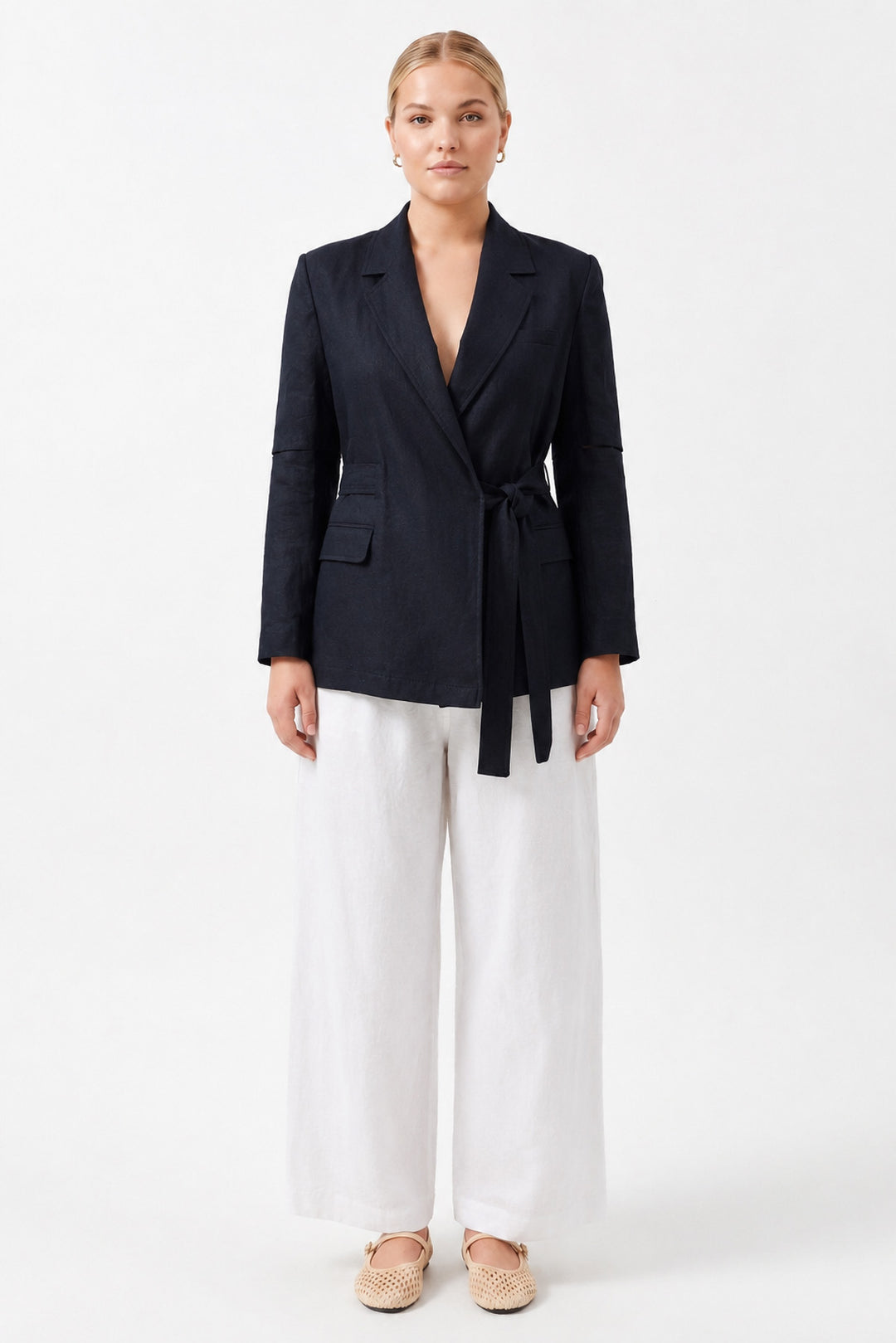 Oversize Uzun Kollu Ceket SİYAH