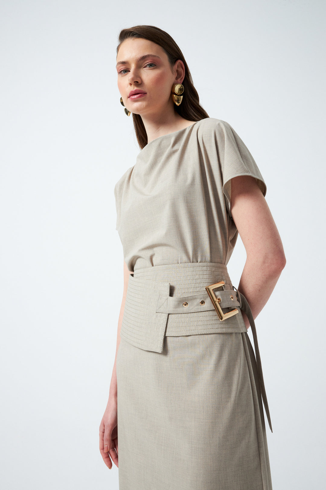 1YA2EL0068 - 117 ELBİSE BEJ