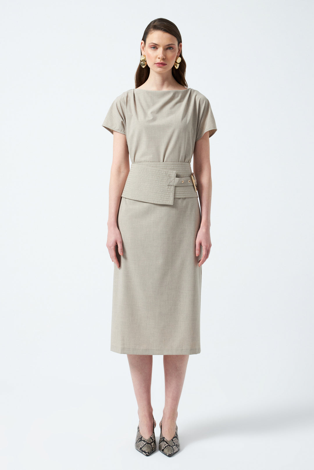 1YA2EL0068 - 117 ELBİSE BEJ