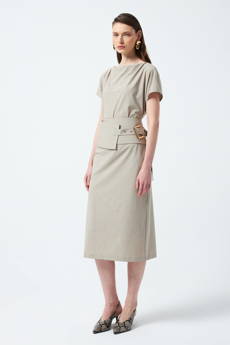 1YA2EL0068 - 117 ELBİSE BEJ