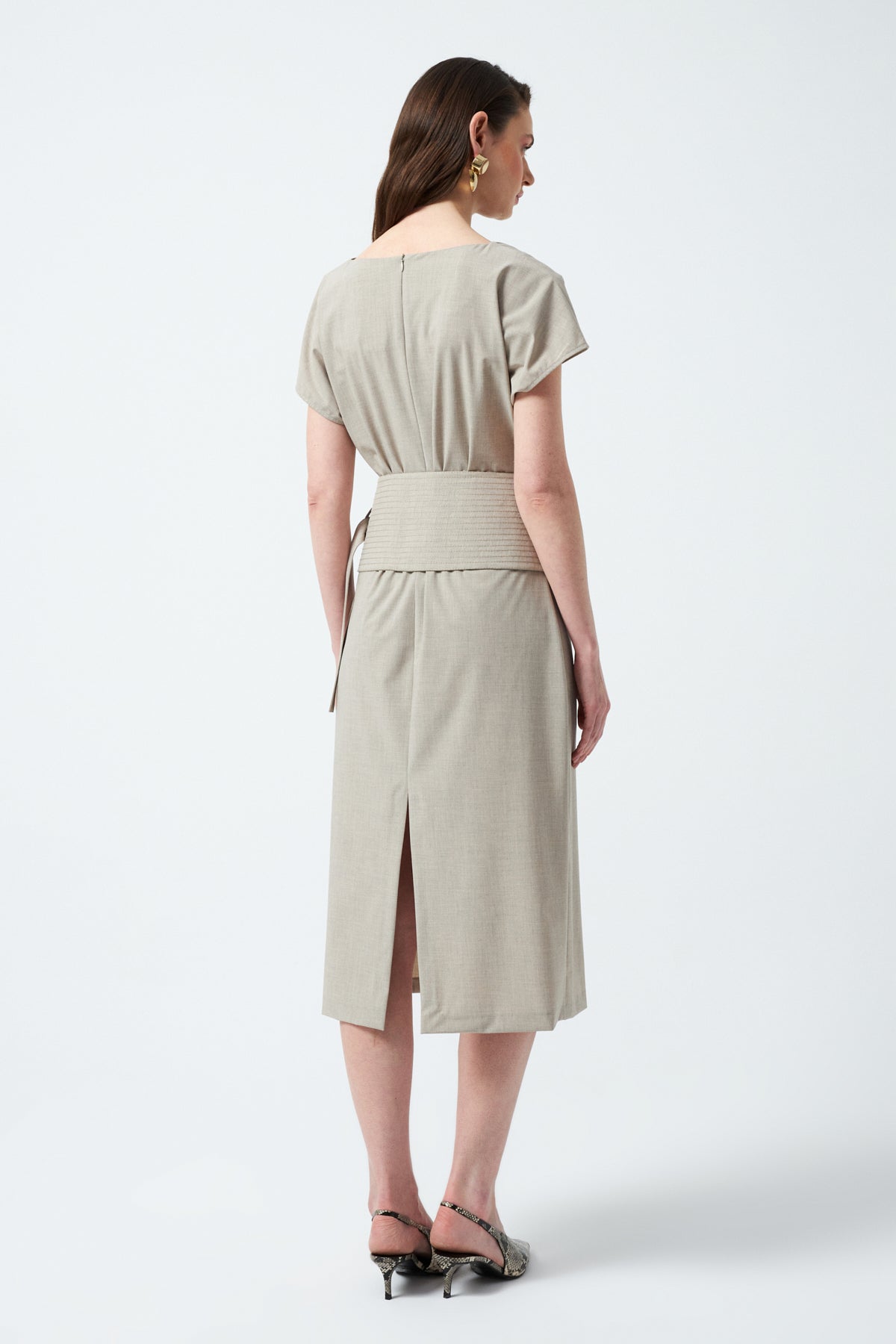 1YA2EL0068 - 117 ELBİSE BEJ