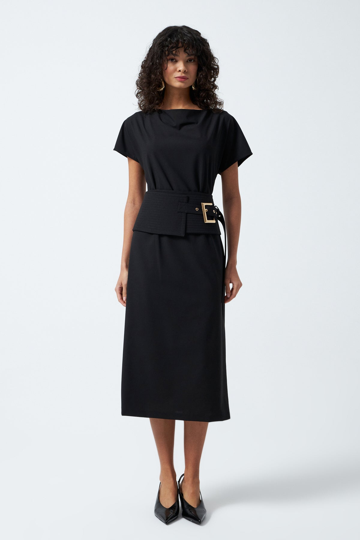 1YA2EL0068 - 117 ELBİSE SİYAH