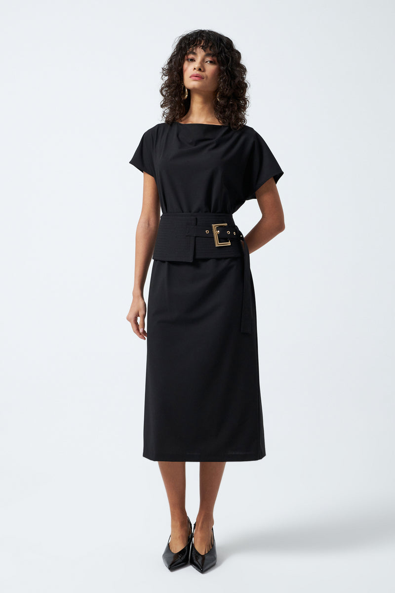 1YA2EL0068 - 117 ELBİSE SİYAH