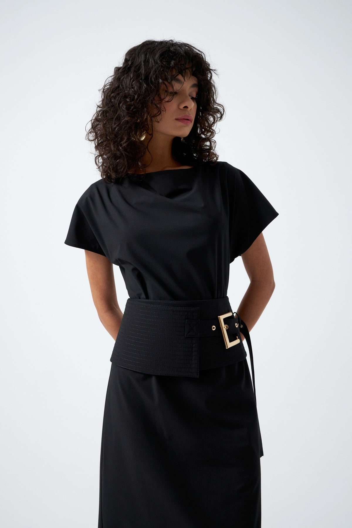 1YA2EL0068 - 117 ELBİSE SİYAH