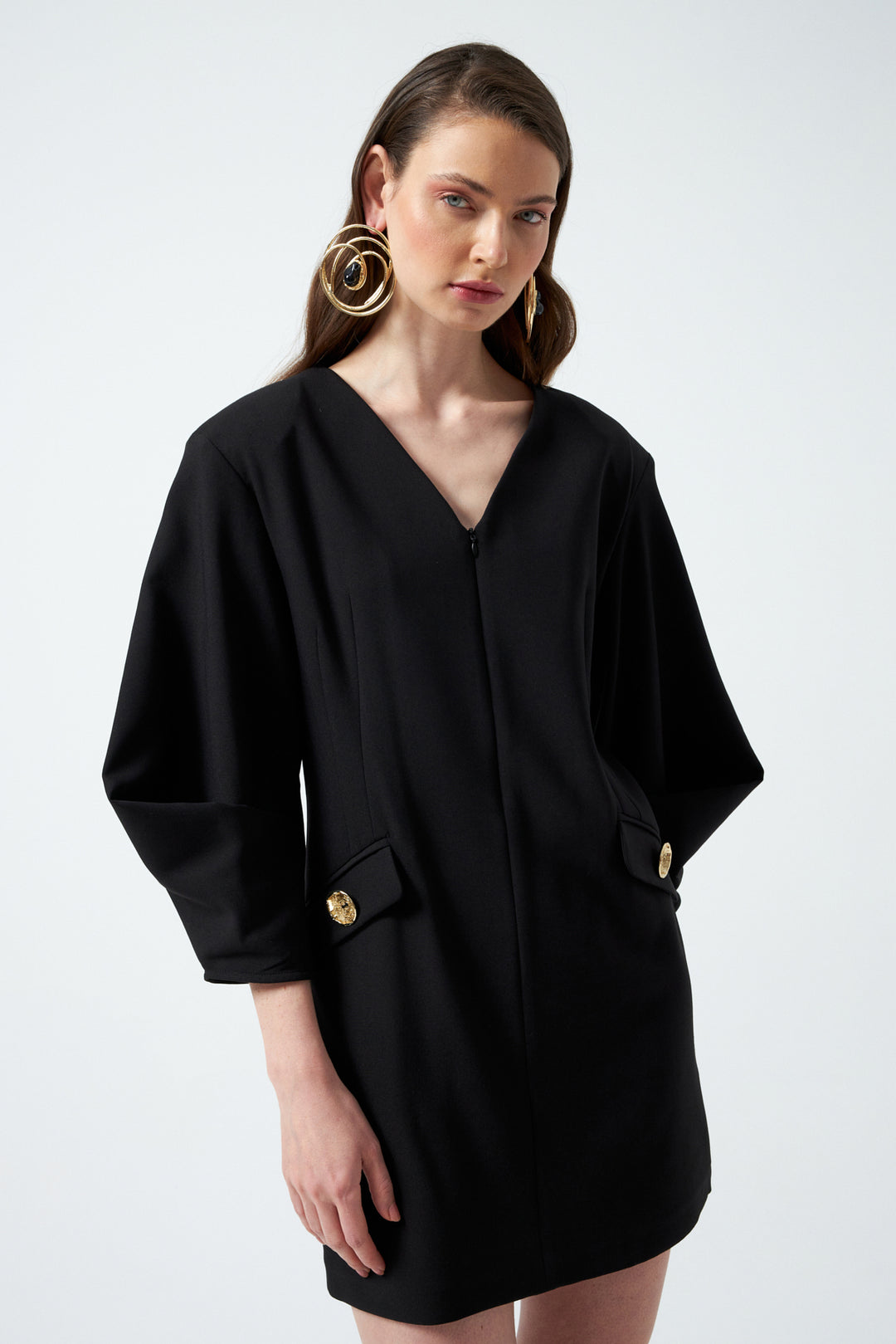 1YA2EL0071 - 318 ELBİSE SİYAH