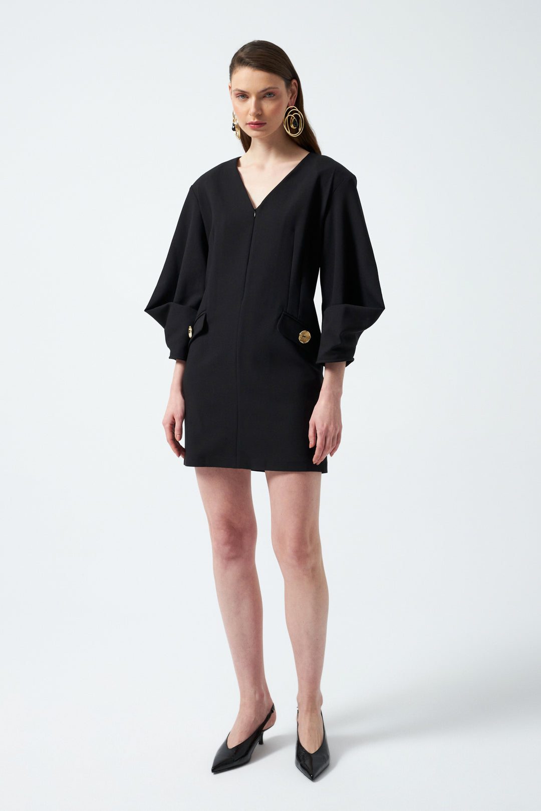 1YA2EL0071 - 318 ELBİSE SİYAH