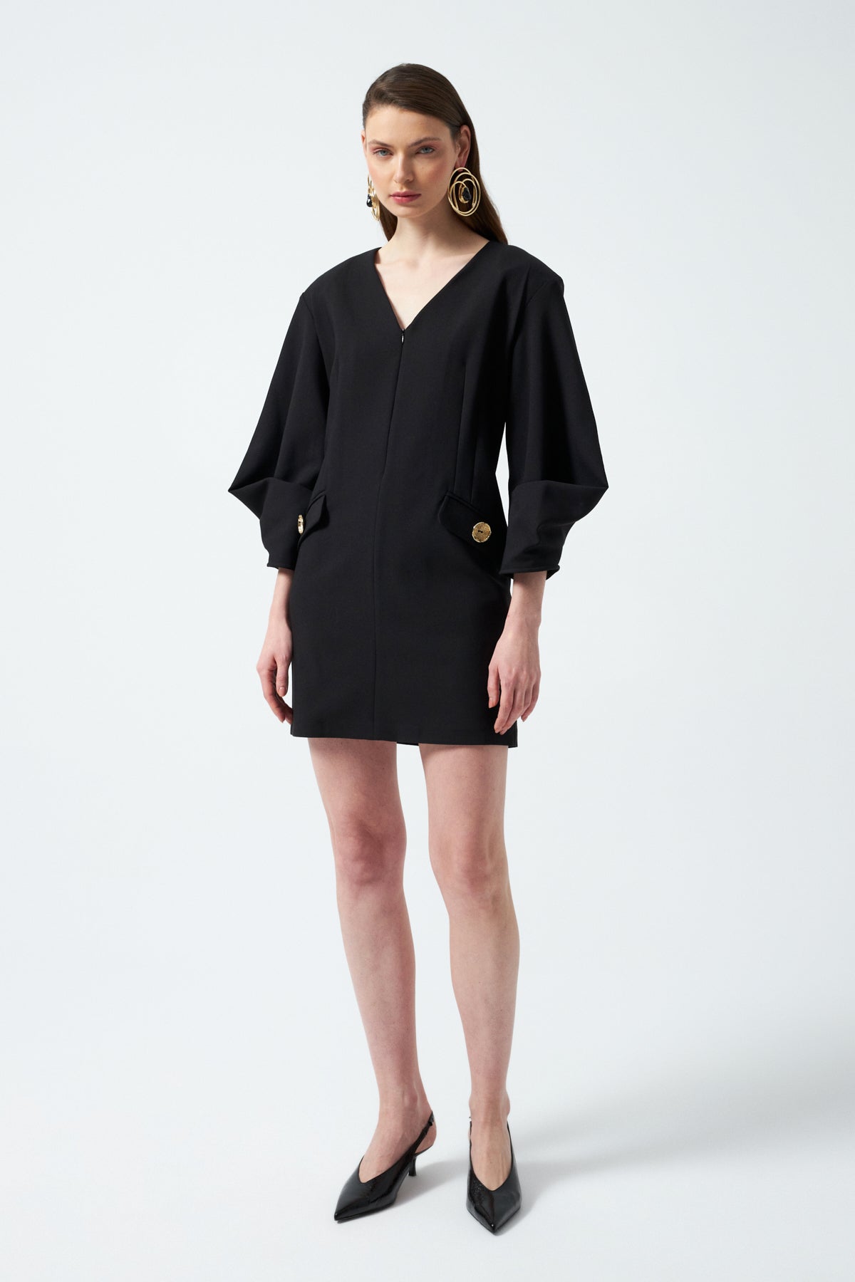 1YA2EL0071 - 318 ELBİSE SİYAH