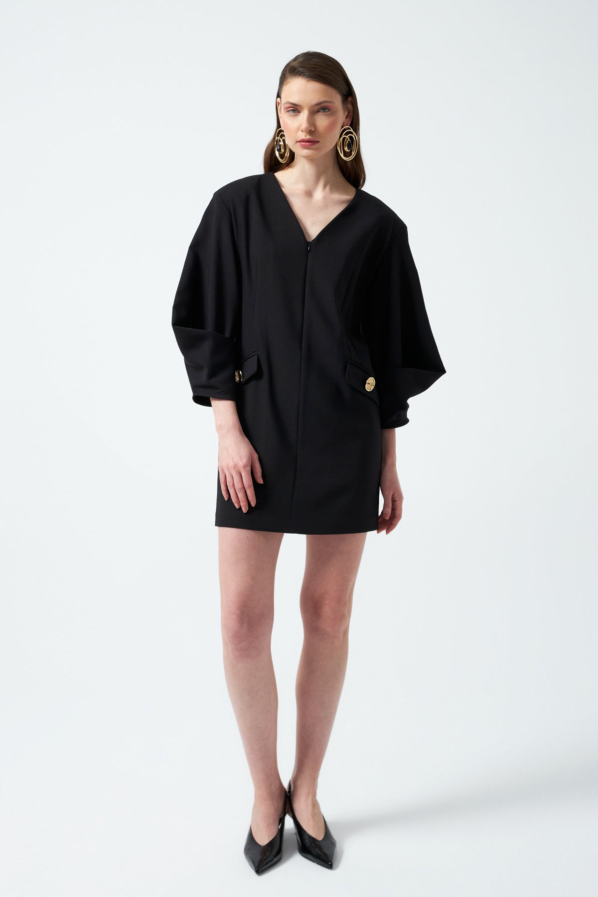 1YA2EL0071 - 318 ELBİSE SİYAH