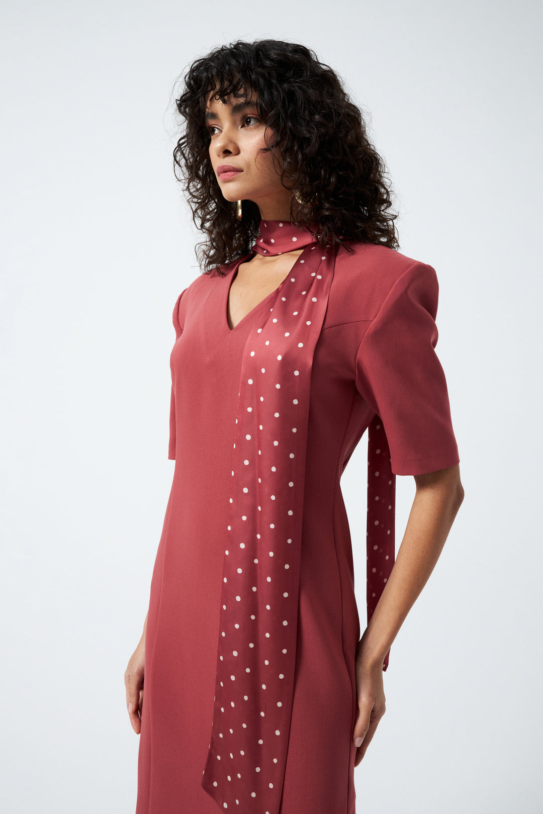 1YA2EL0072 - 318 ELBİSE GÜL KURUSU