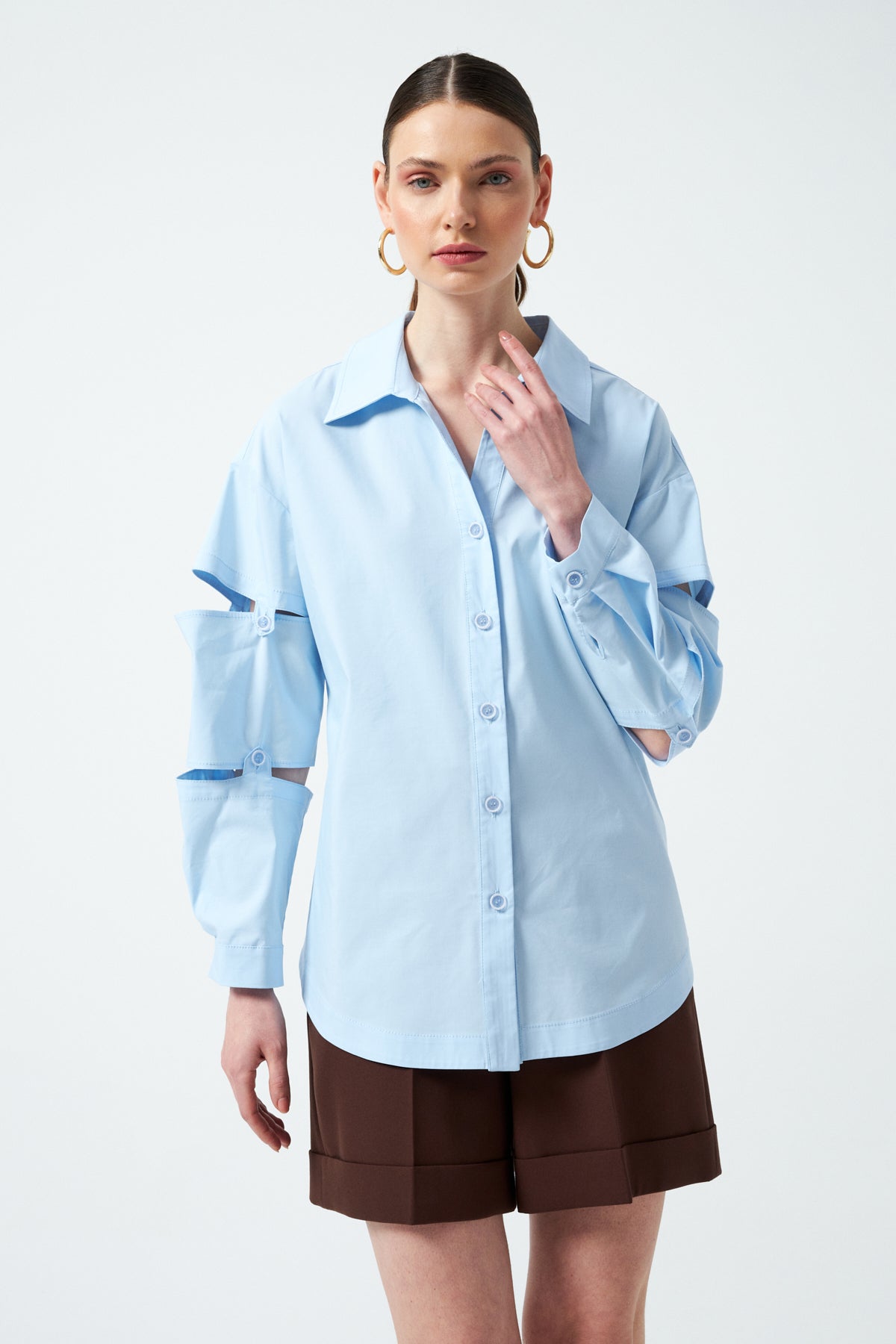 1YA2GM0043 - 157 GÖMLEK MAVİ