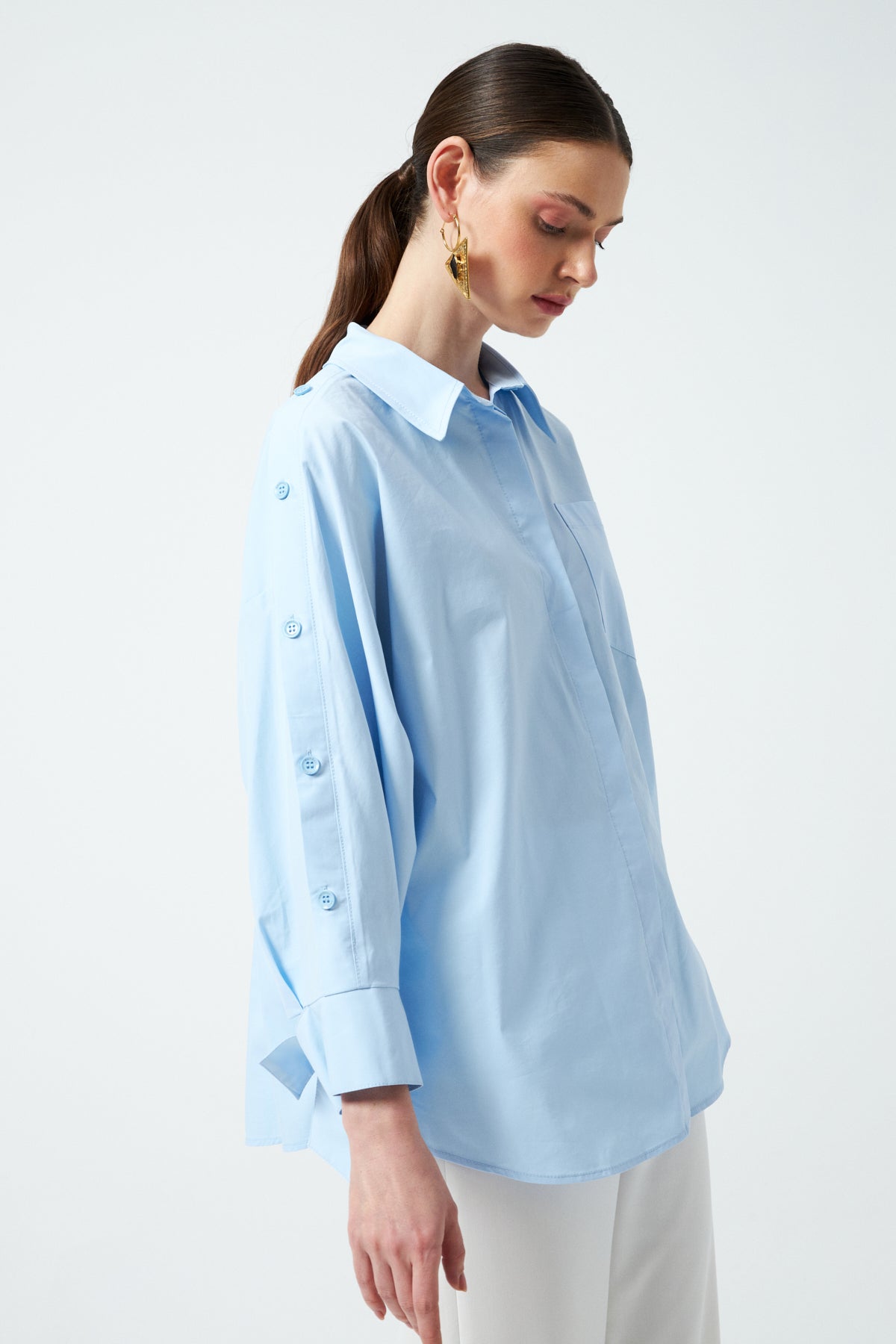 1YA2GM0044 - 157 GÖMLEK MAVİ