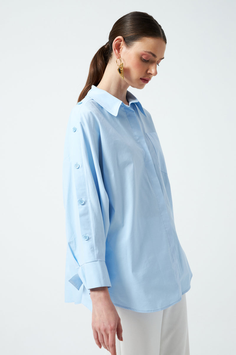 1YA2GM0044 - 157 GÖMLEK MAVİ