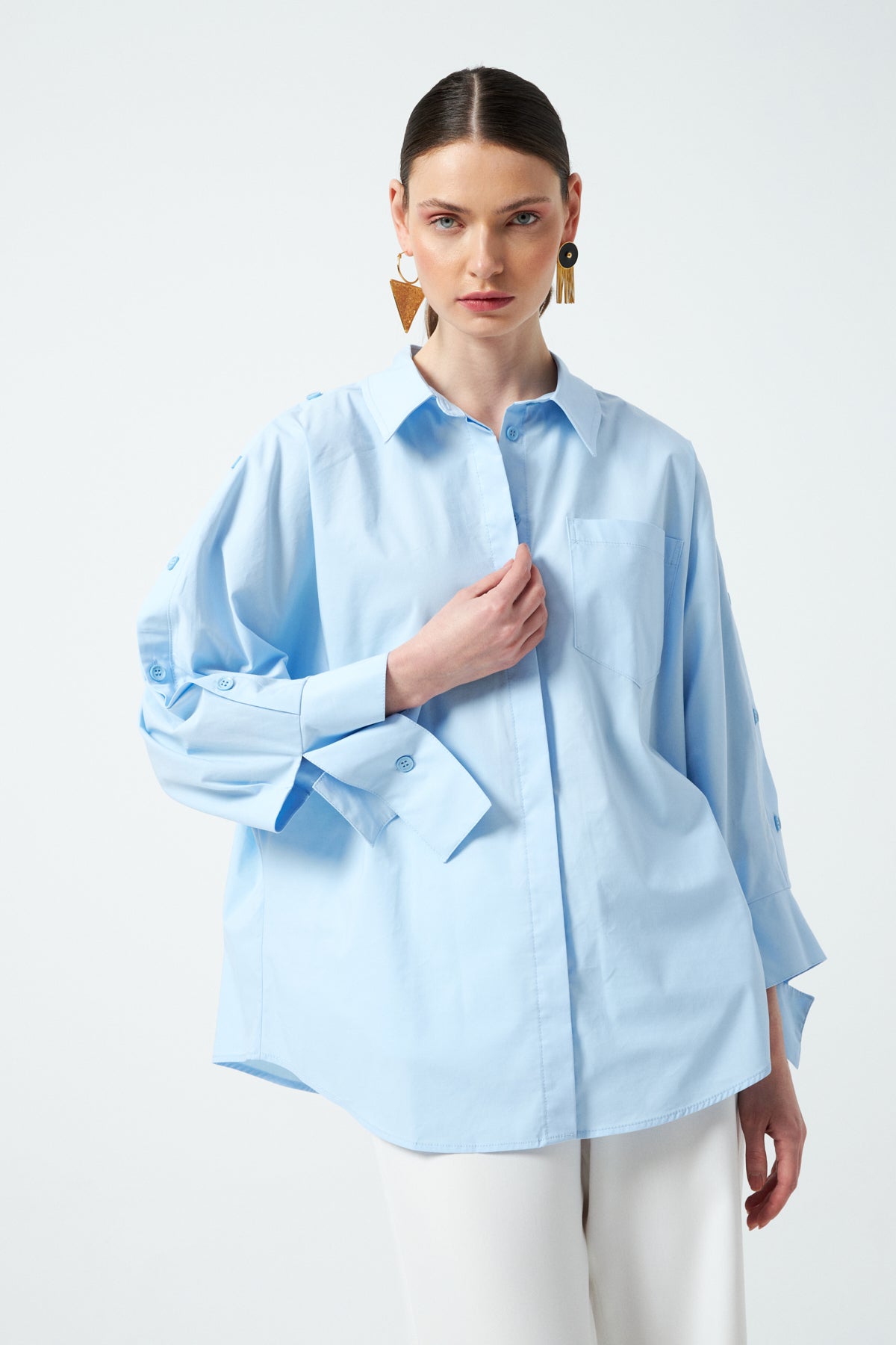 1YA2GM0044 - 157 GÖMLEK MAVİ