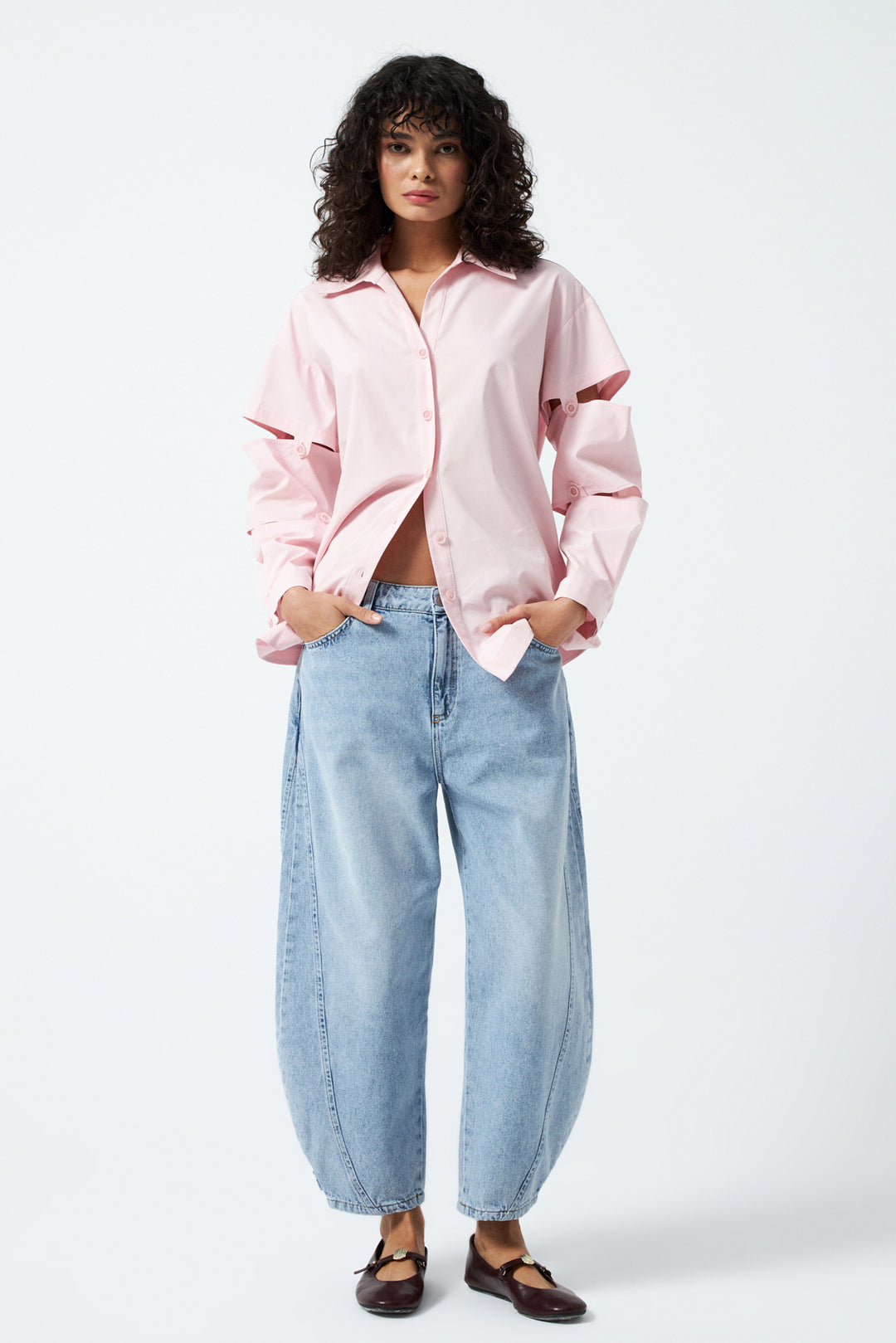 Balon Denim Pantolon - Mavi