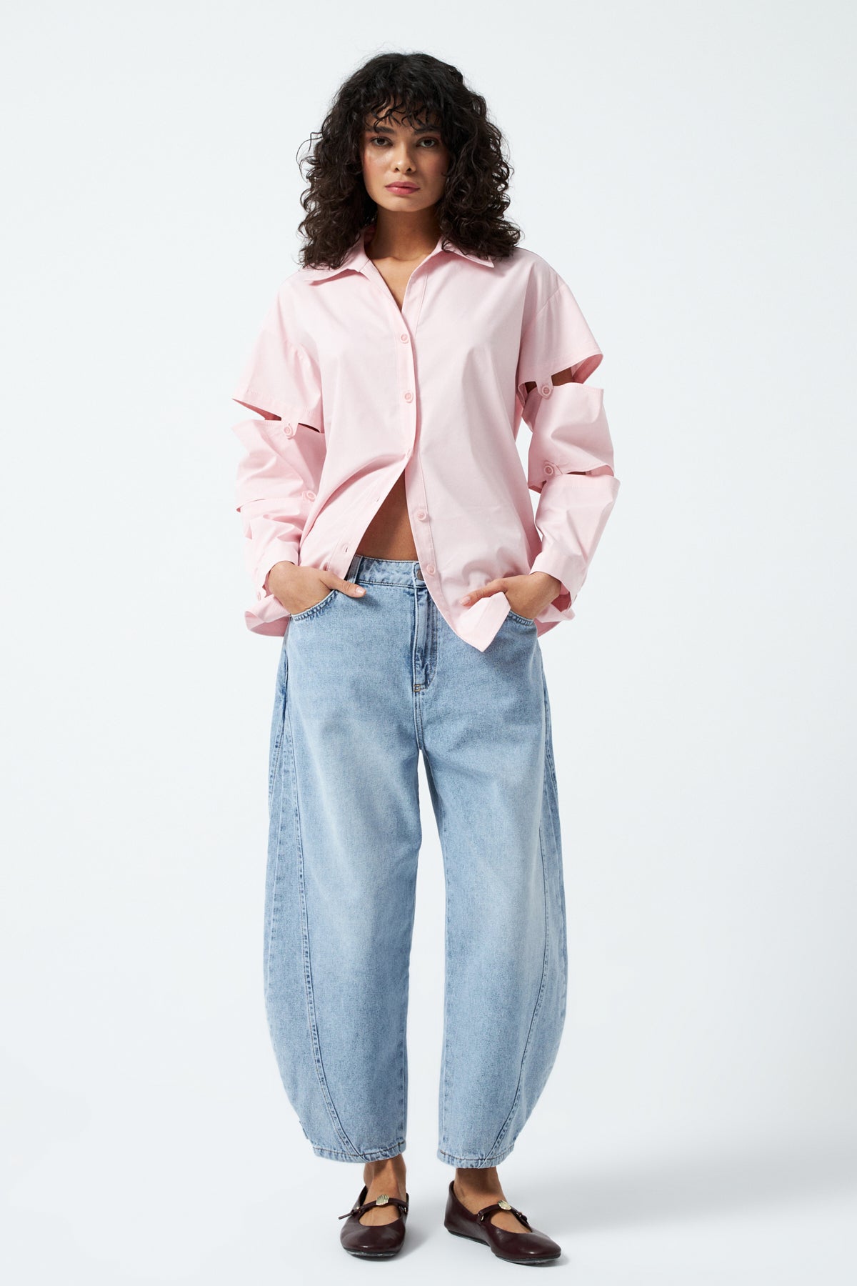 Balon Denim Pantolon - Mavi