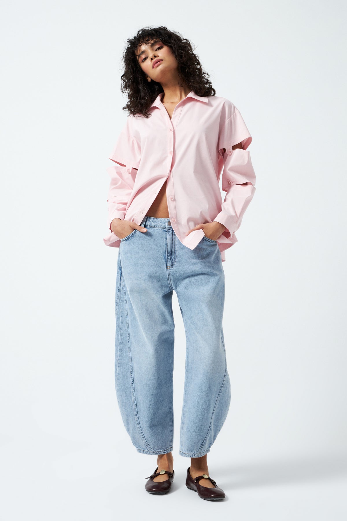 Balon Denim Pantolon - Mavi