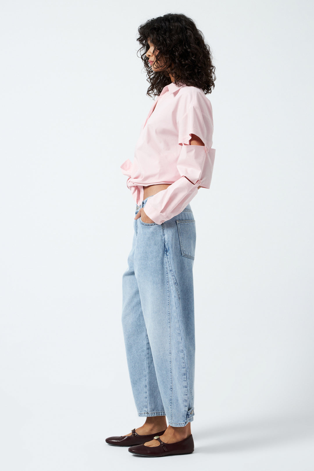 Balon Denim Pantolon - Mavi