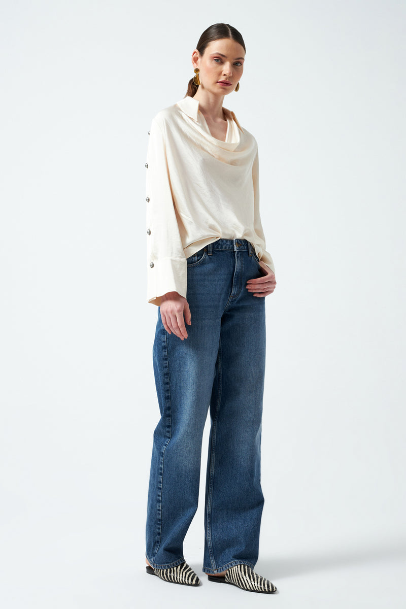 1YA2JN0017 - 000 DENİM PANTOLON LACİVERT