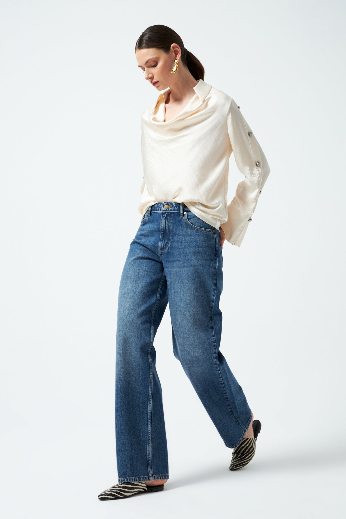 1YA2JN0017 - 000 DENİM PANTOLON LACİVERT