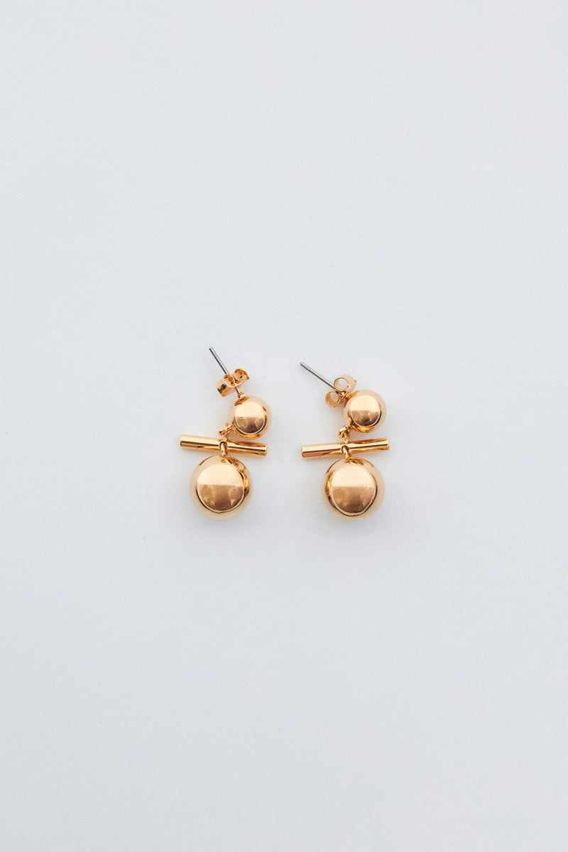 Gold Yuvarlak Sallantılı Küpe GOLD