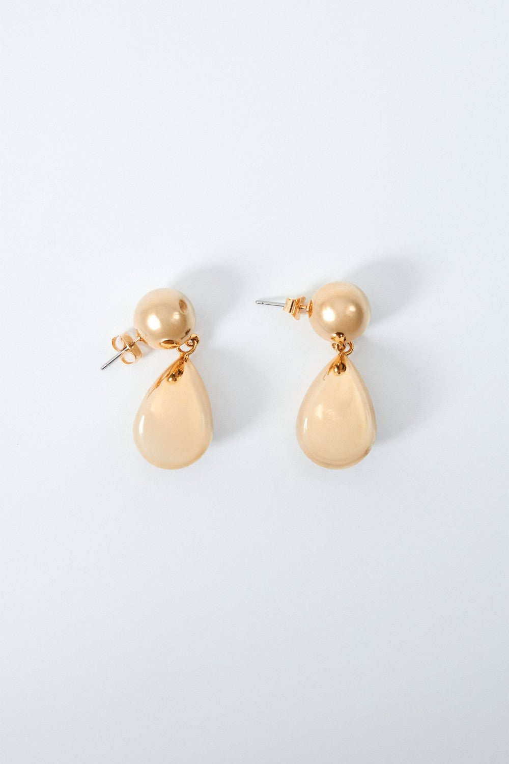 Gold Damla Sallantılı Küpe