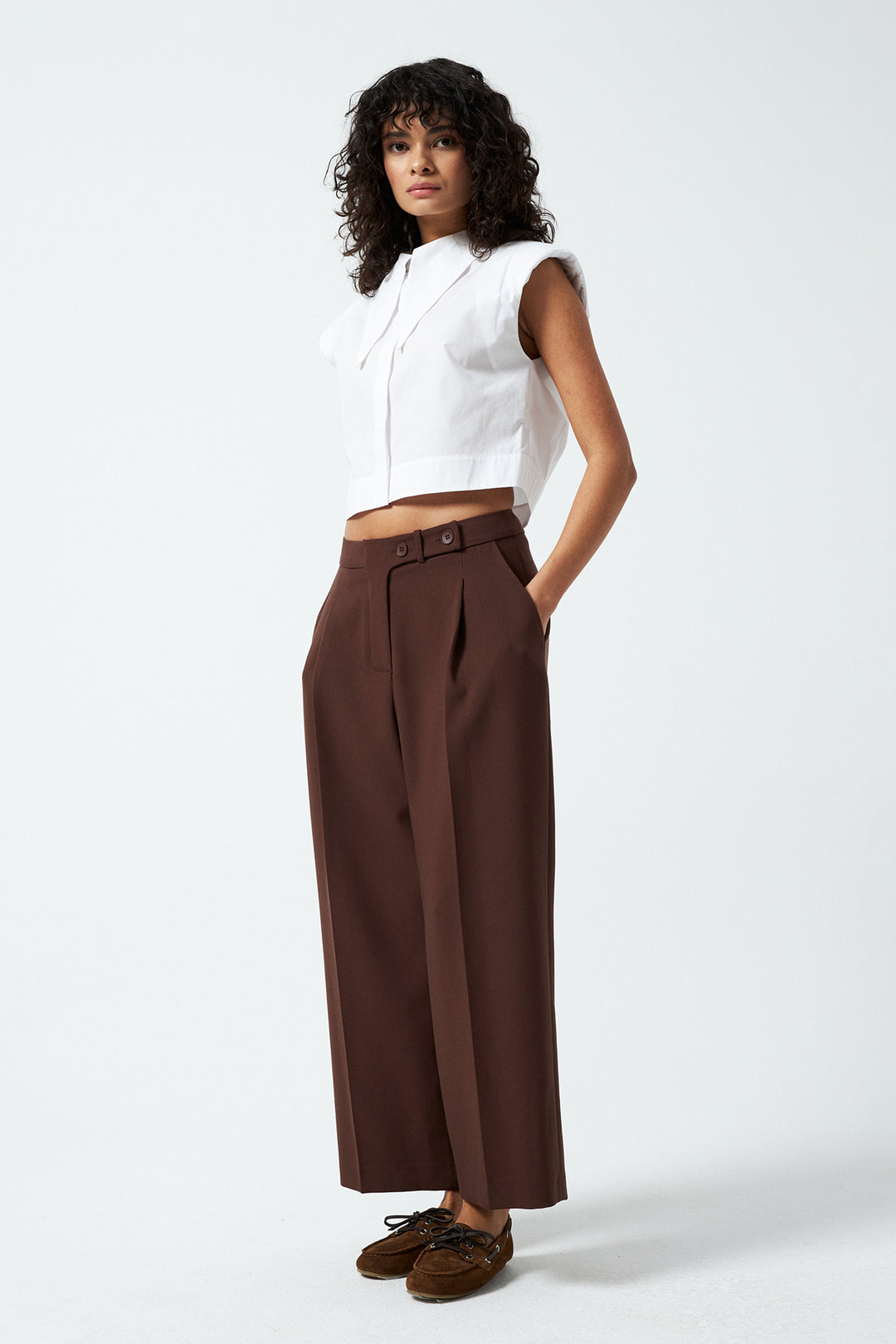 1YA2PN0048 - 318 PANTOLON KAHVERENGİ