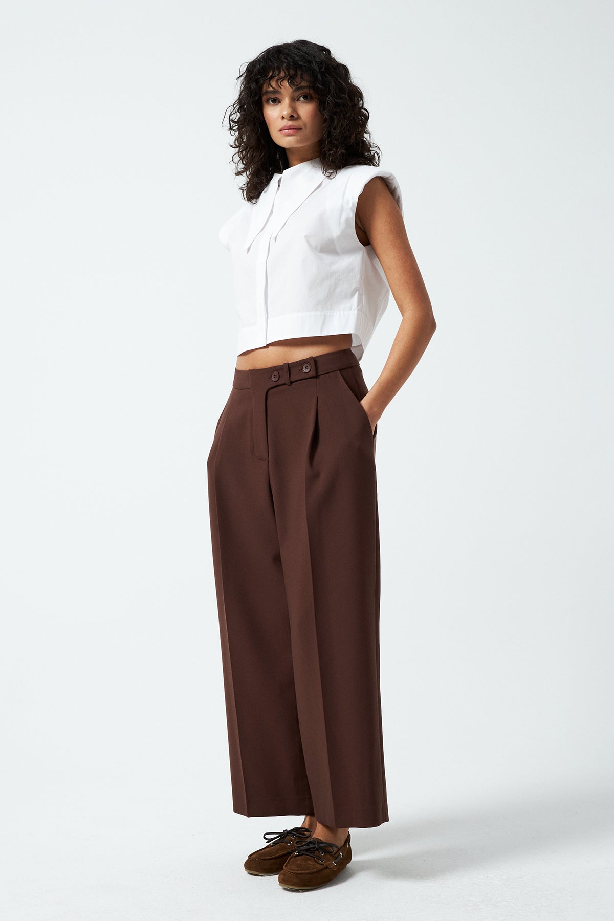 1YA2PN0048 - 318 PANTOLON KAHVERENGİ