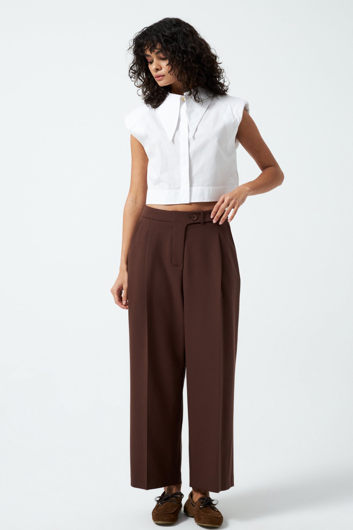 1YA2PN0048 - 318 PANTOLON KAHVERENGİ