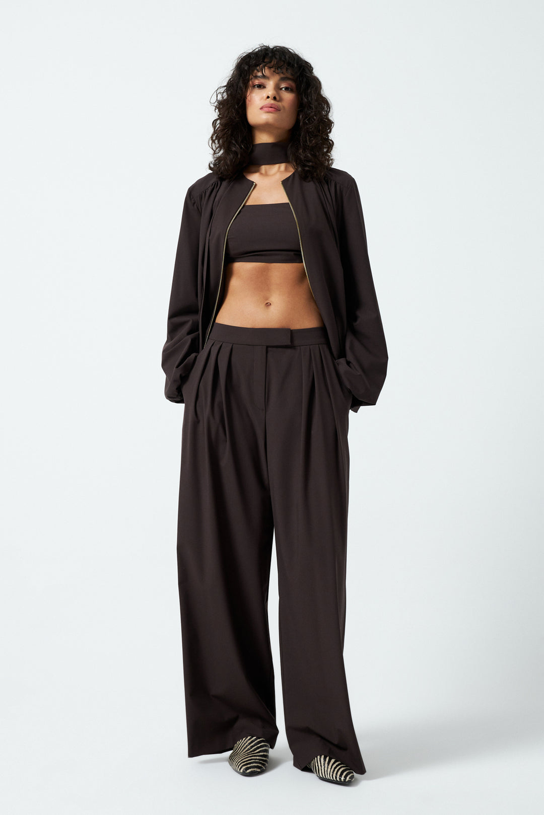 1YA2PN0050 - 117 PANTOLON KAHVERENGİ