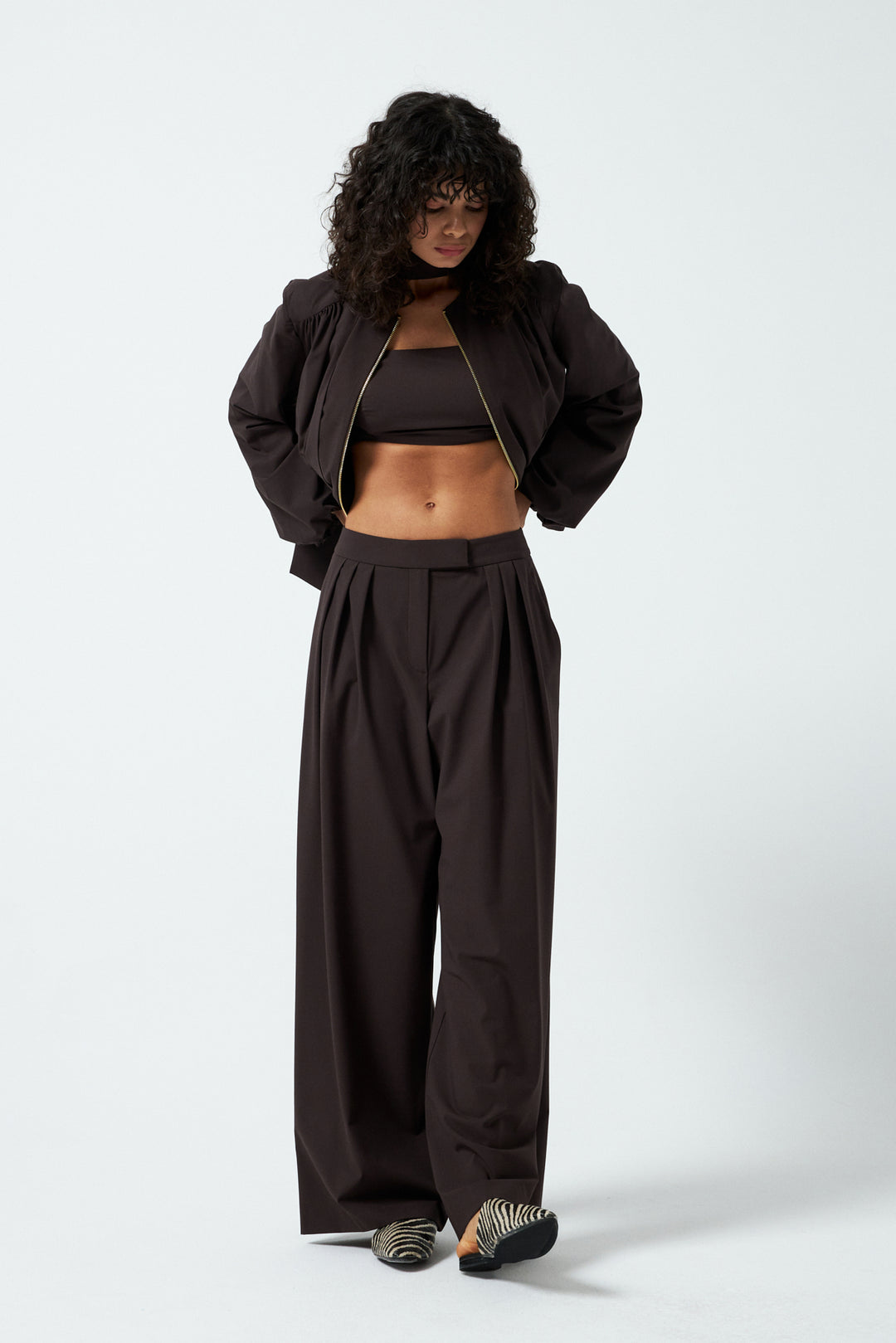 1YA2PN0050 - 117 PANTOLON KAHVERENGİ