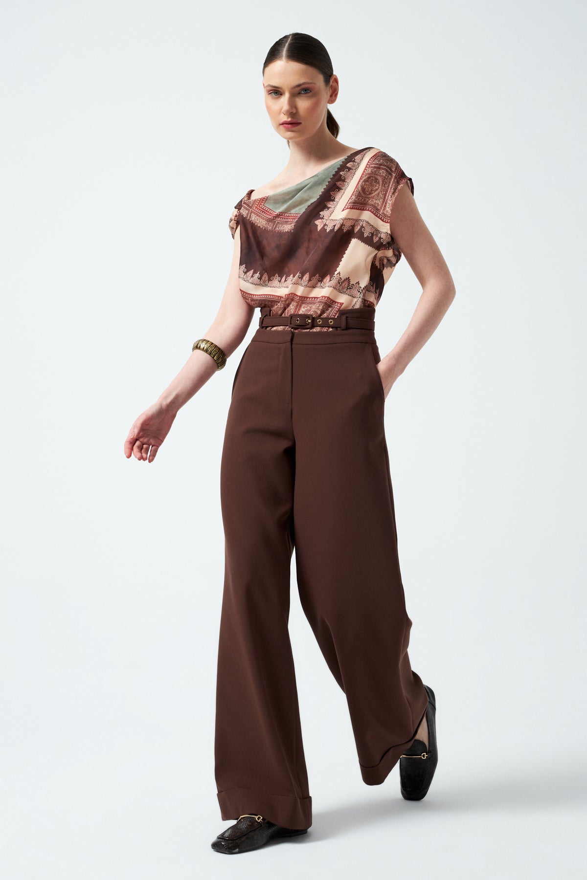 1YA2PN0056 - 318 PANTOLON KAHVERENGİ