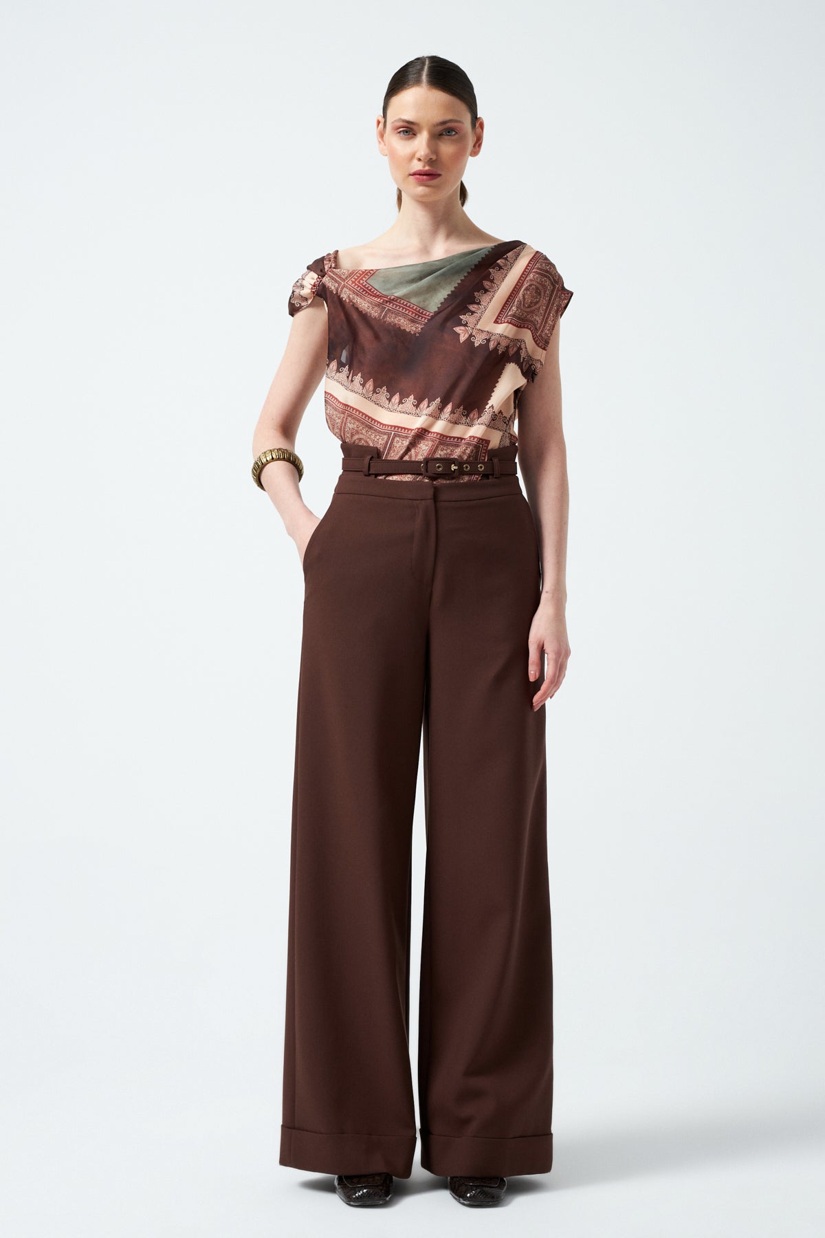 1YA2PN0056 - 318 PANTOLON KAHVERENGİ