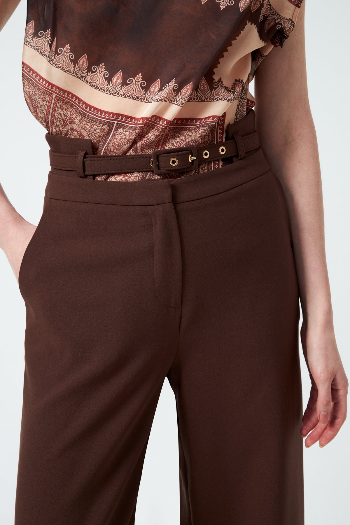 1YA2PN0056 - 318 PANTOLON KAHVERENGİ