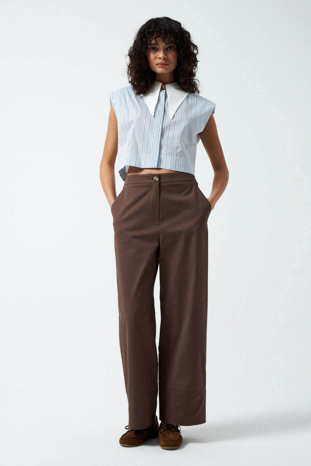 1YA2PN0064 - 317 PANTOLON KAHVERENGİ