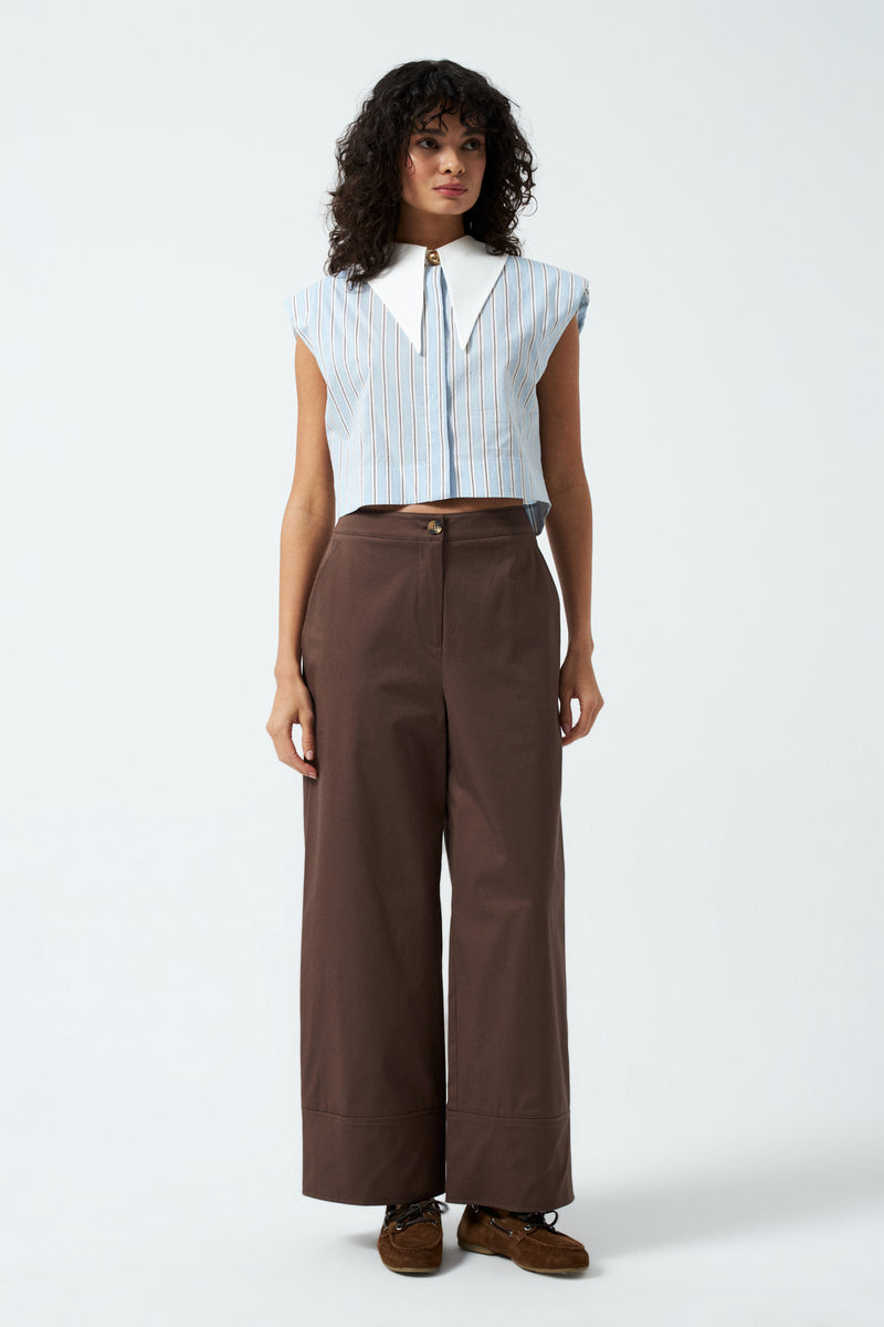 1YA2PN0064 - 317 PANTOLON KAHVERENGİ