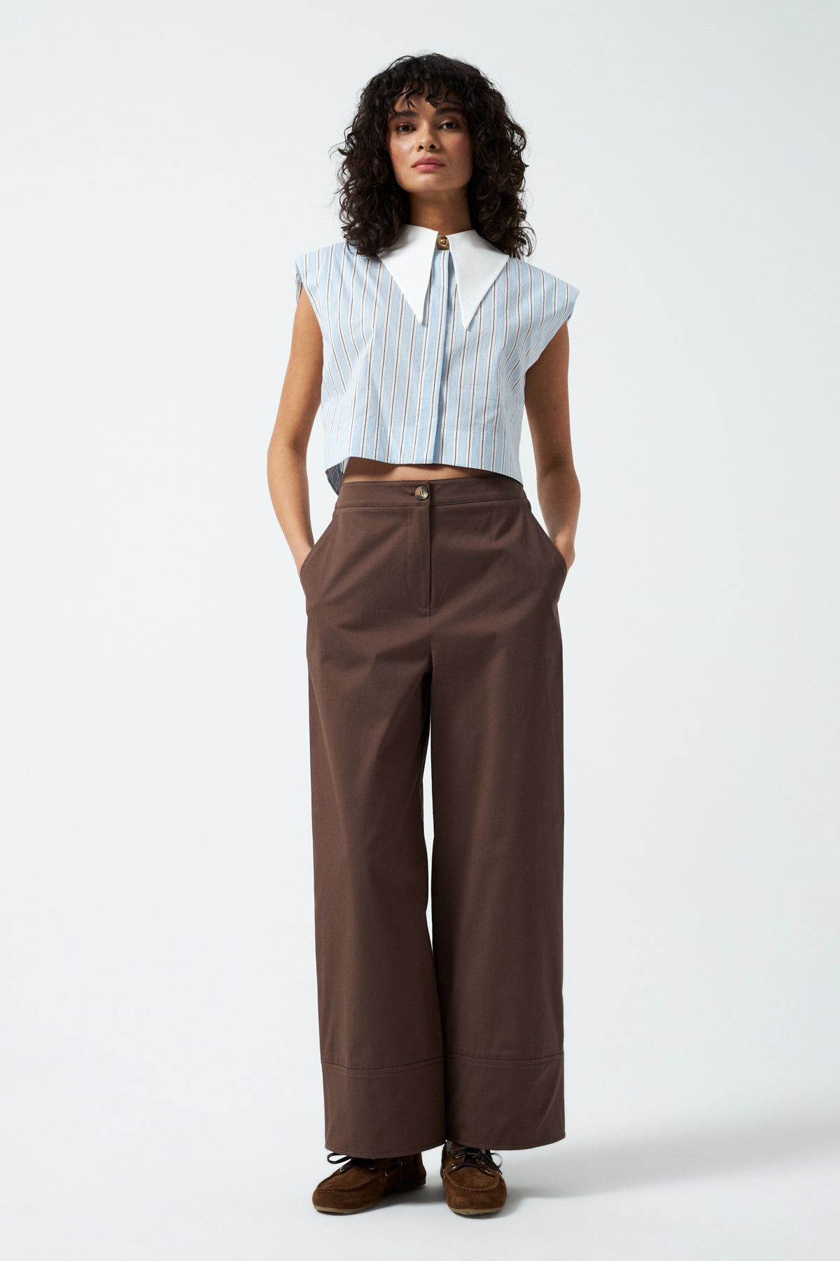 1YA2PN0064 - 317 PANTOLON KAHVERENGİ