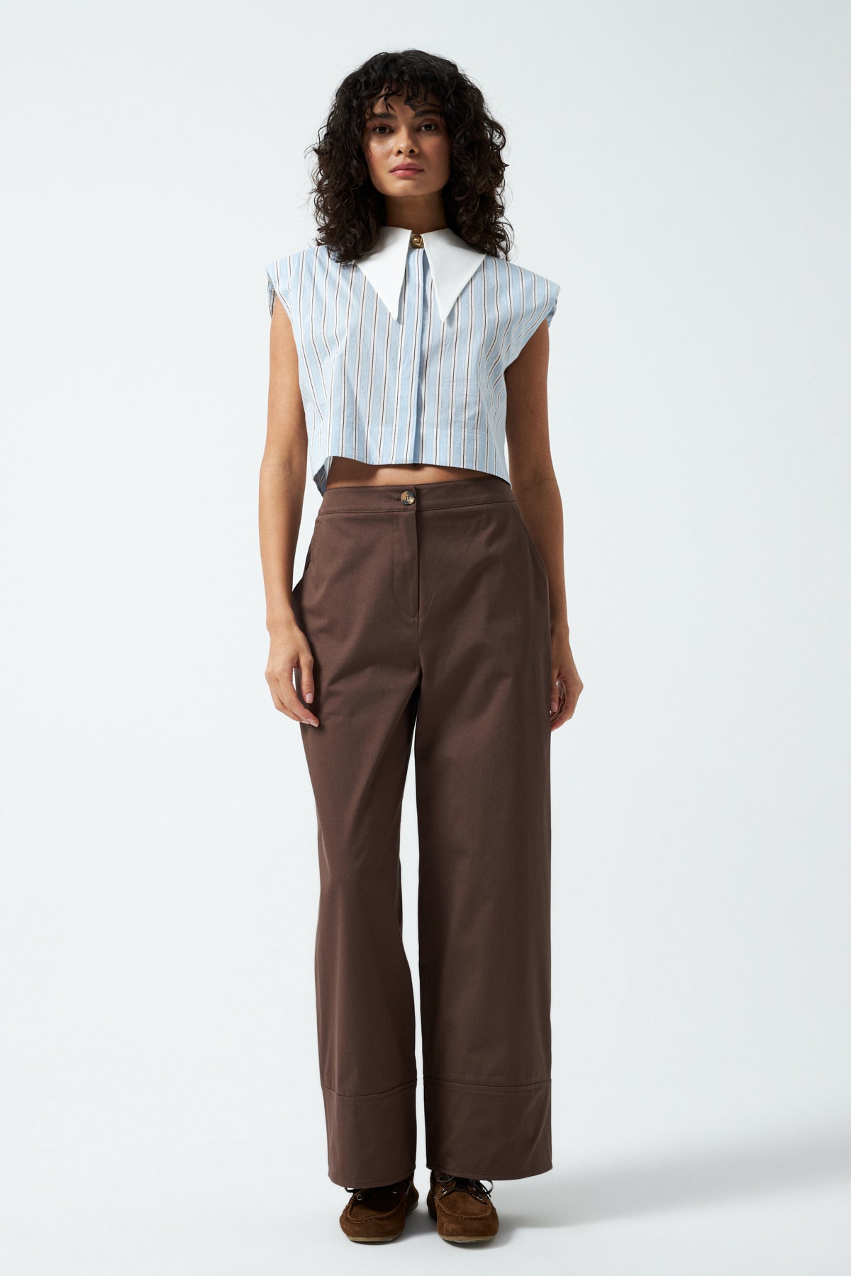 1YA2PN0064 - 317 PANTOLON KAHVERENGİ